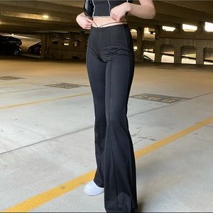 Adika Black Flared Leggings
